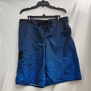 Tony Hawk Blue and Black Board Shorts